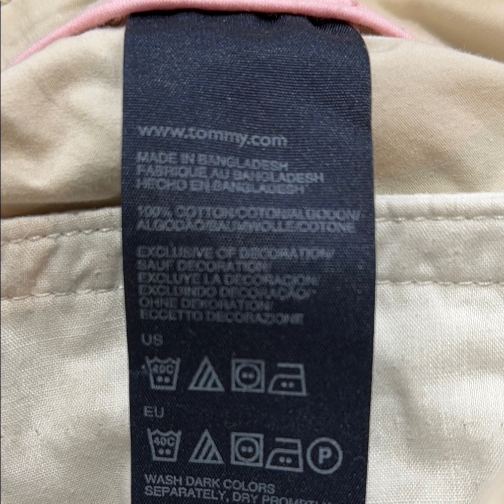 Tommy Hilfiger Cream Cargo Shorts Mid-Thigh Length size 10 - Picture 9 of 9